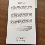 Geoffrey Book, back cover