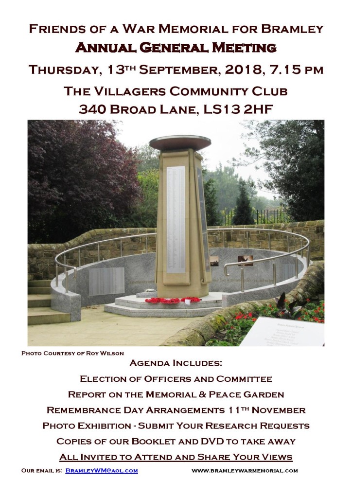 The Friends of a War Memorial for Bramley 2018 AGM Poster-page-001