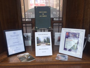 Our permanent display at Bramley Library Hub, 11th July 2018