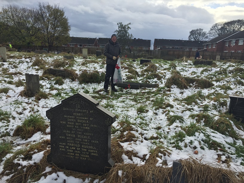 November 10th 2016 Baptist Cleanup preparing for Remembrance Sunday